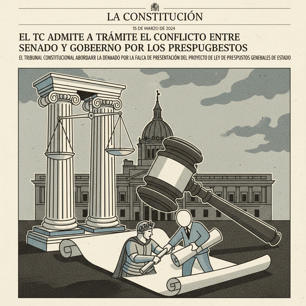El TC admite a trámite el conflicto entre Senado y Gobierno por los Presupuestos