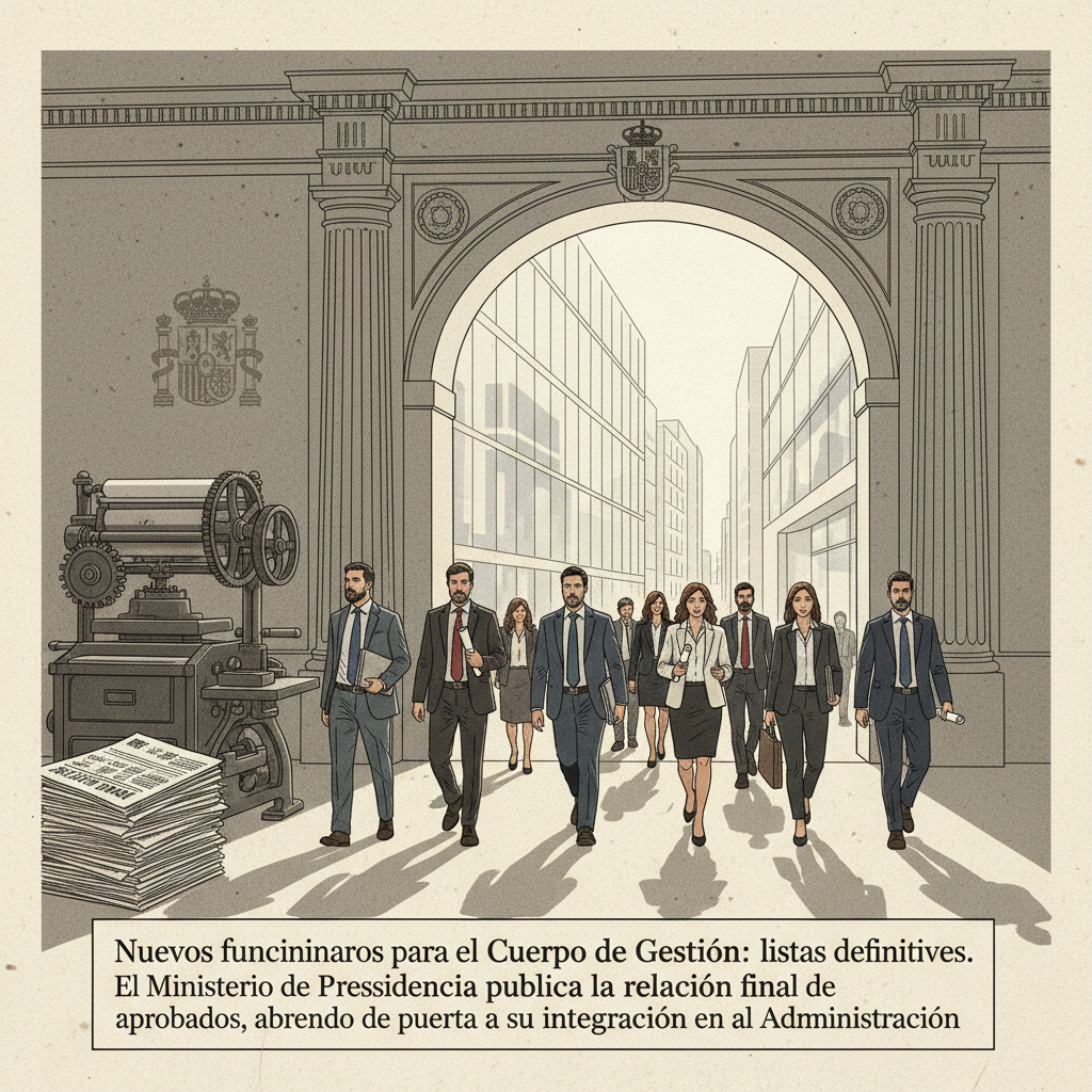 Nuevos funcionarios para el Cuerpo de Gestión: listas definitivas