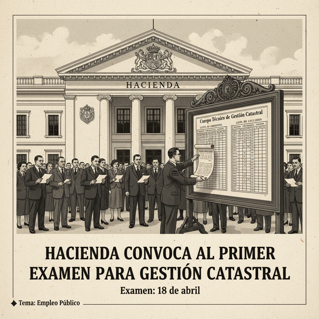 Hacienda convoca al primer examen para Gestión Catastral