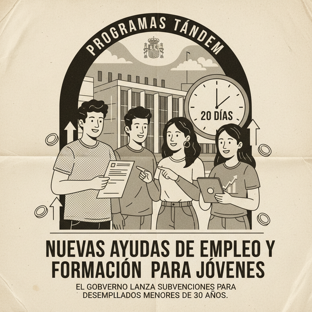 Nuevas ayudas de empleo y formación para jóvenes