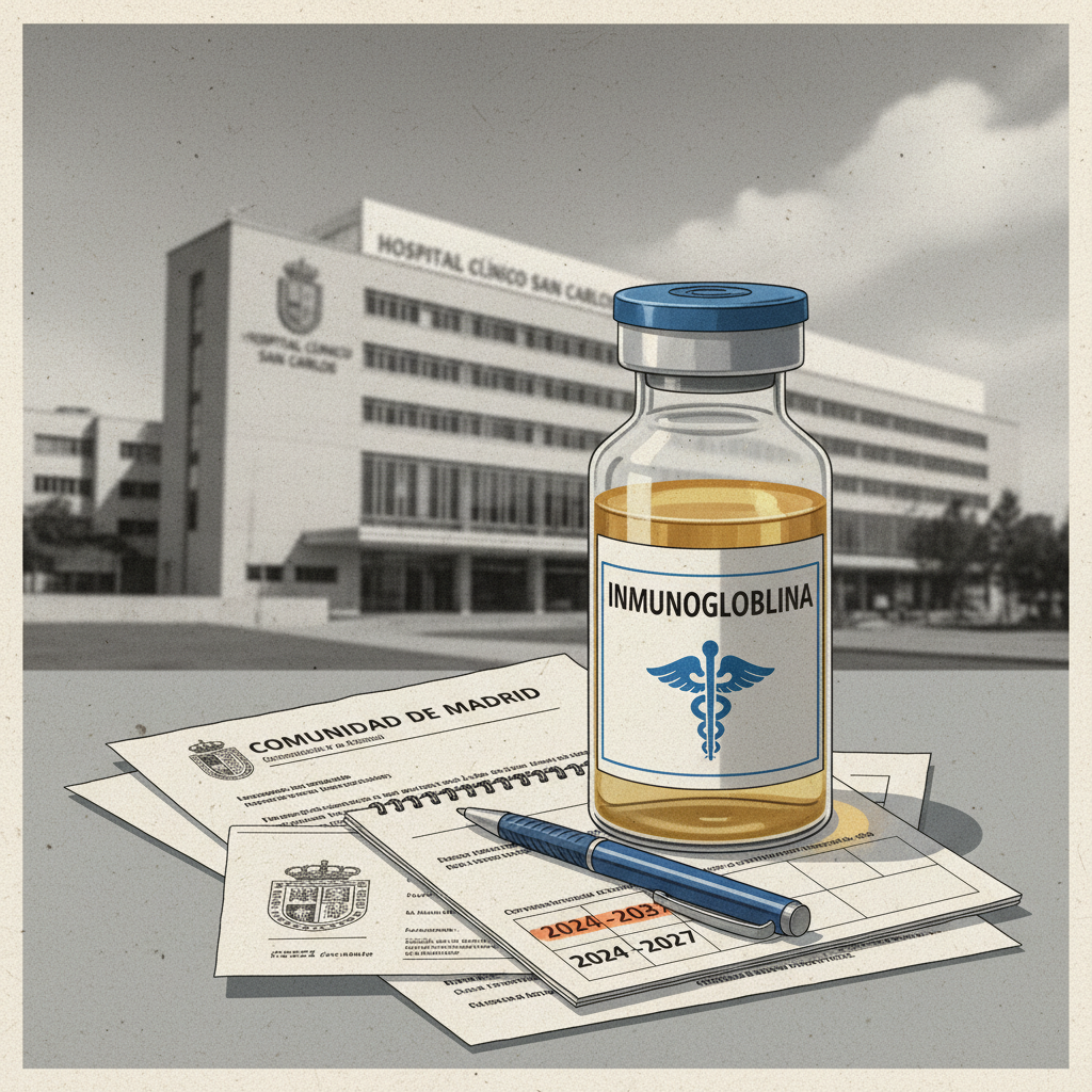 Madrid licita el suministro de inmunoglobulina para el Clínico San Carlos