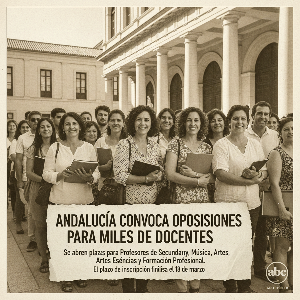 Andalucía convoca oposiciones para miles de docentes