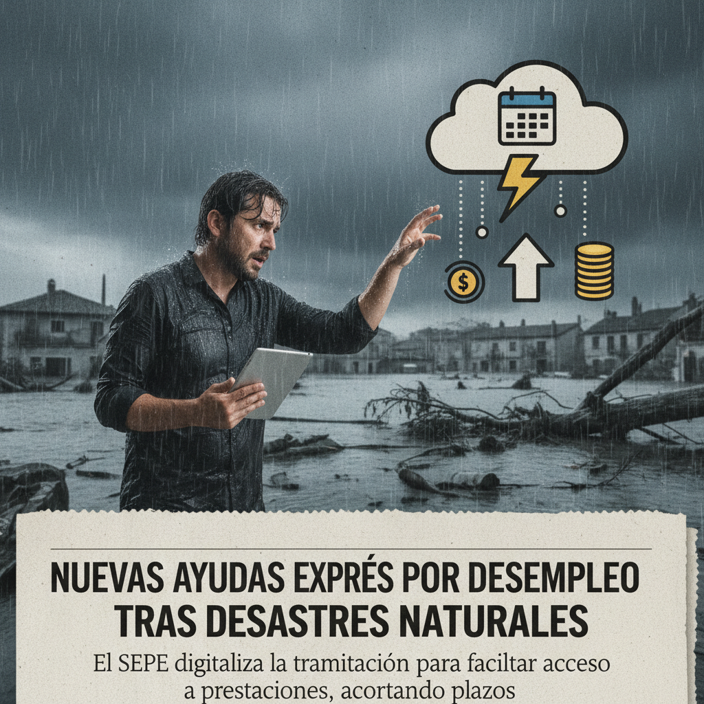 El SEPE agiliza las prestaciones por desempleo tras desastres naturales