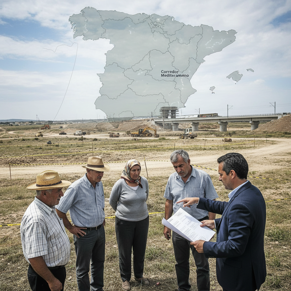 El Corredor Mediterráneo expropia terrenos en Totana