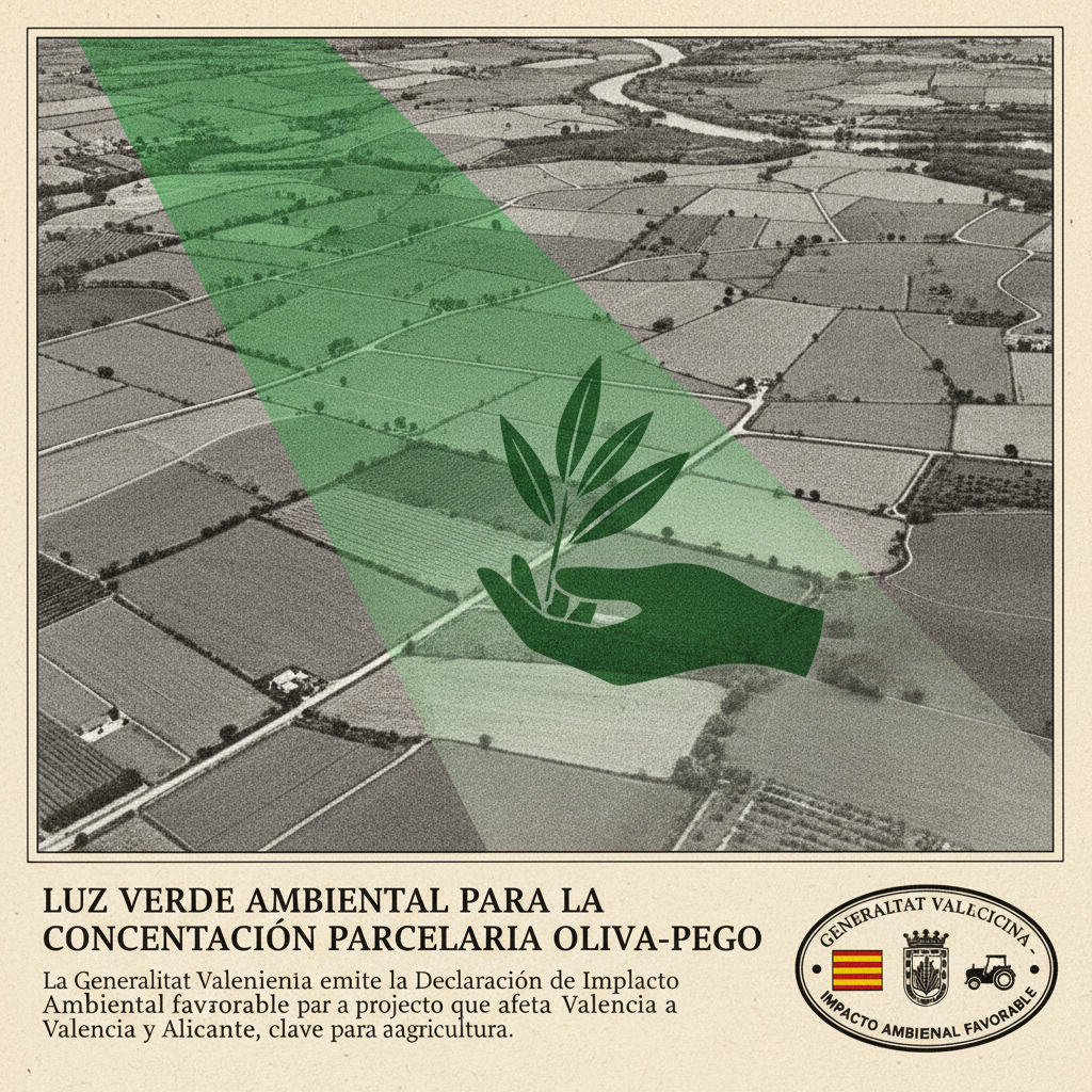 Luz verde ambiental a la concentración parcelaria Oliva-Pego