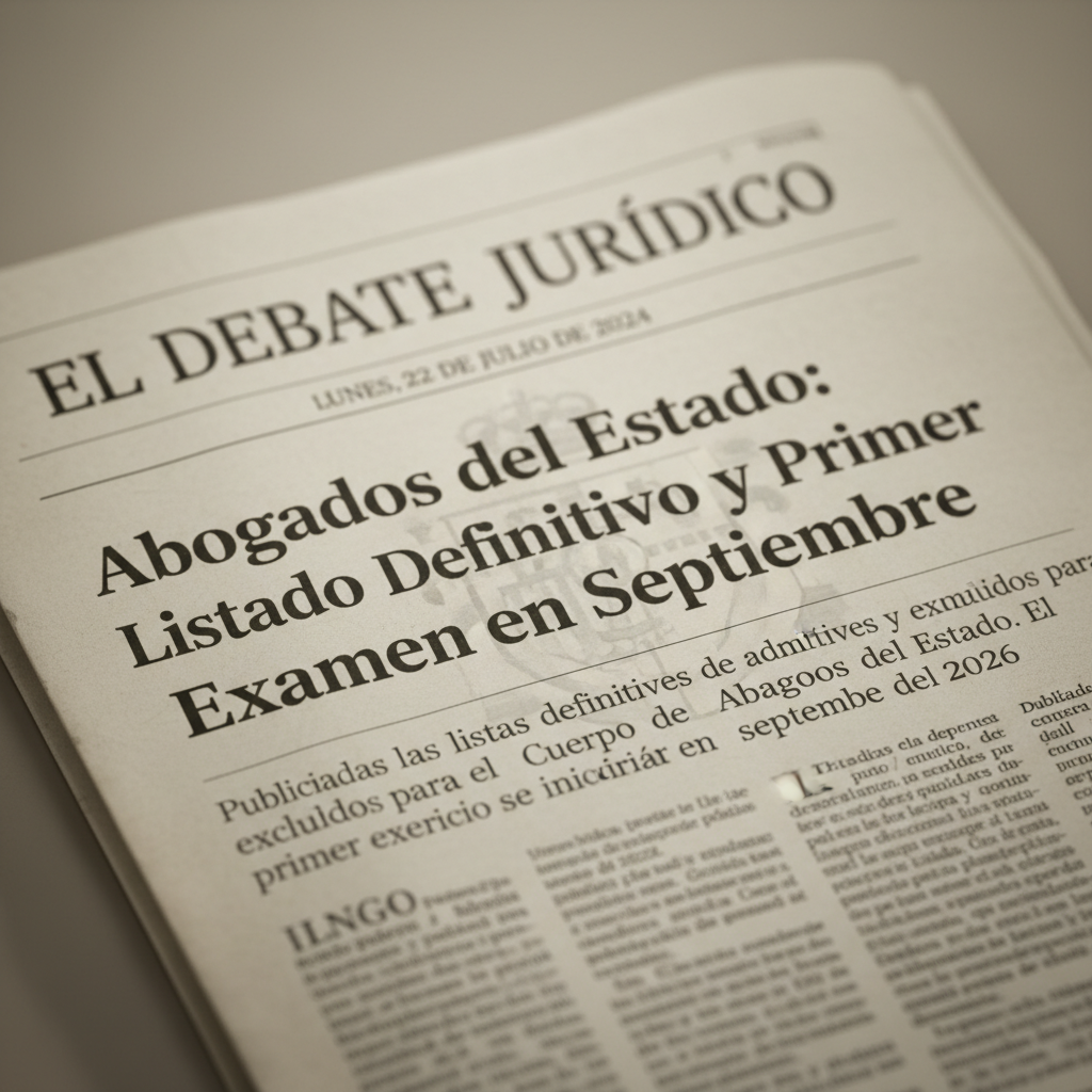 Abogados del Estado: listas definitivas y examen en septiembre