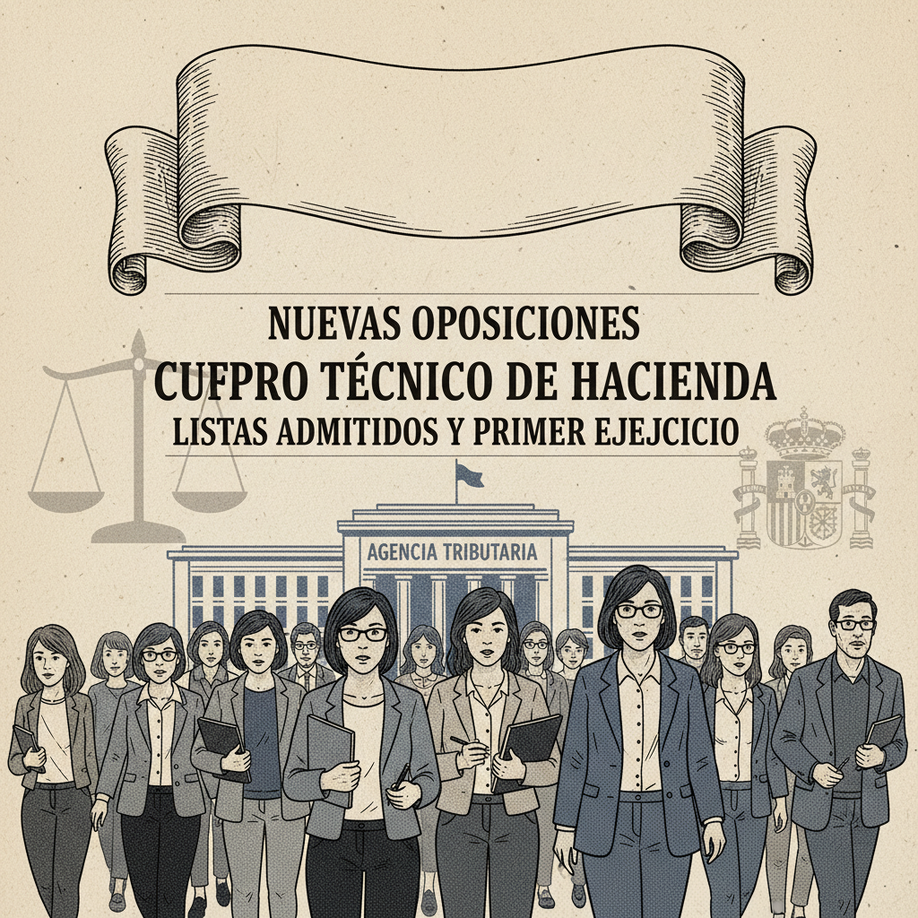 Técnicos de Hacienda: listas provisionales y examen a la vista