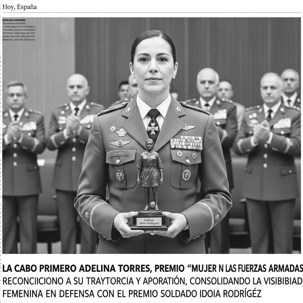 Premio a la mujer militar: la cabo primero Adelina Torres Díaz