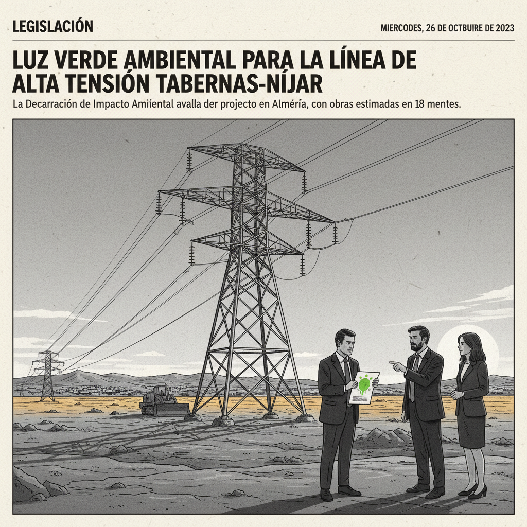 Luz verde ambiental para la línea de alta tensión Tabernas-Níjar