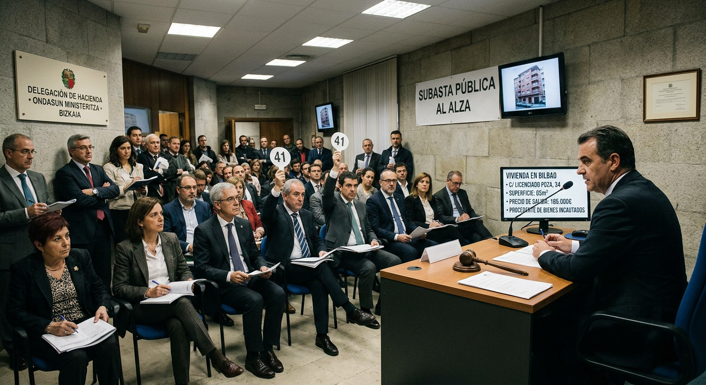 Vivienda en Bilbao a subasta pública por Hacienda