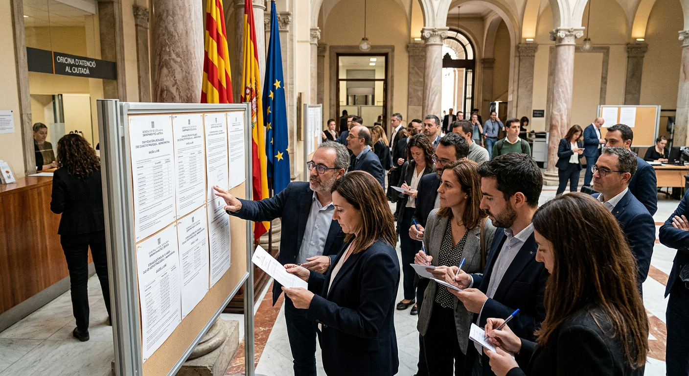 Plazas de Gestión Procesal en Cataluña: listado definitivo