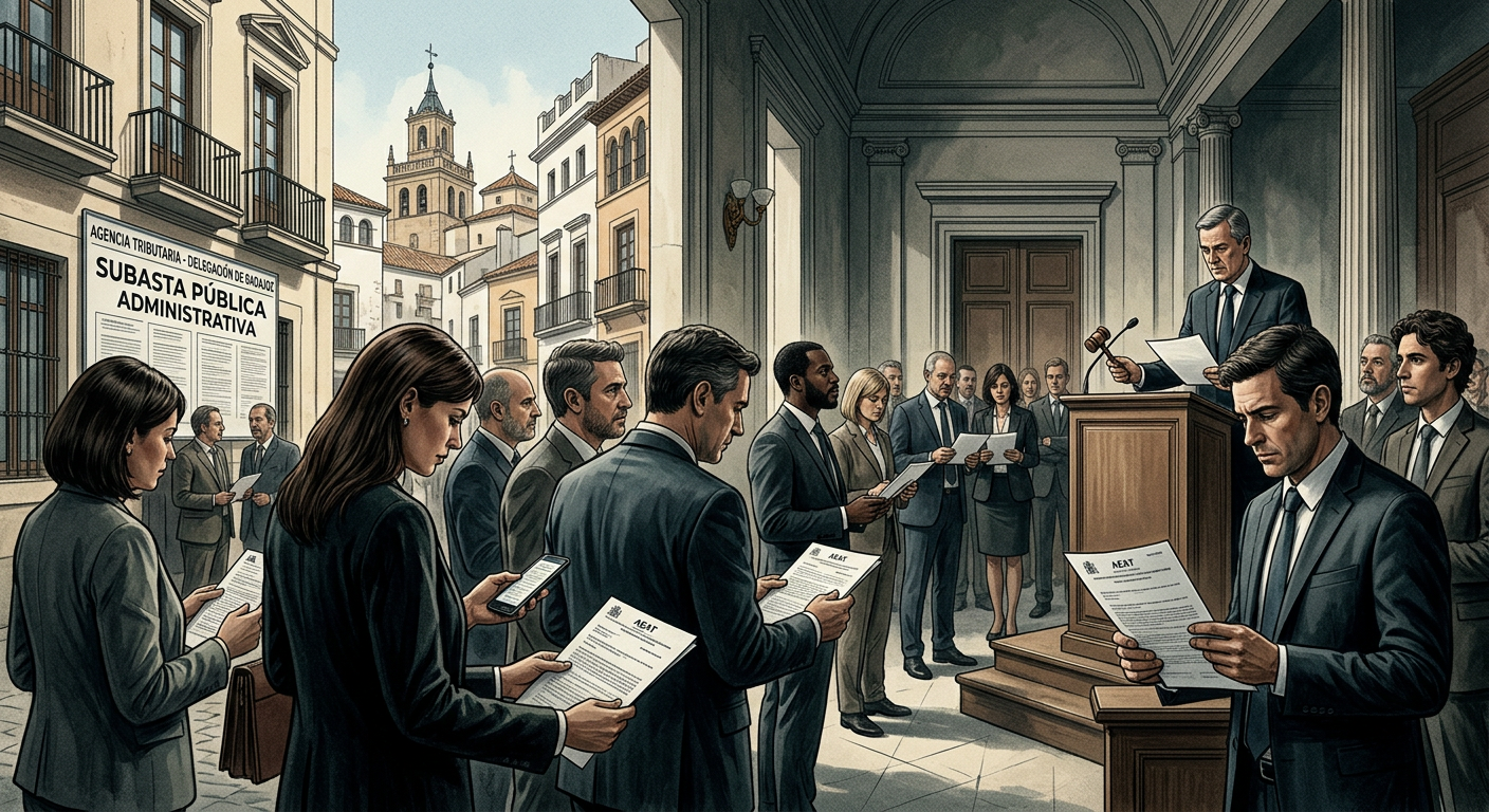 Hacienda subasta bienes en Badajoz para saldar deudas