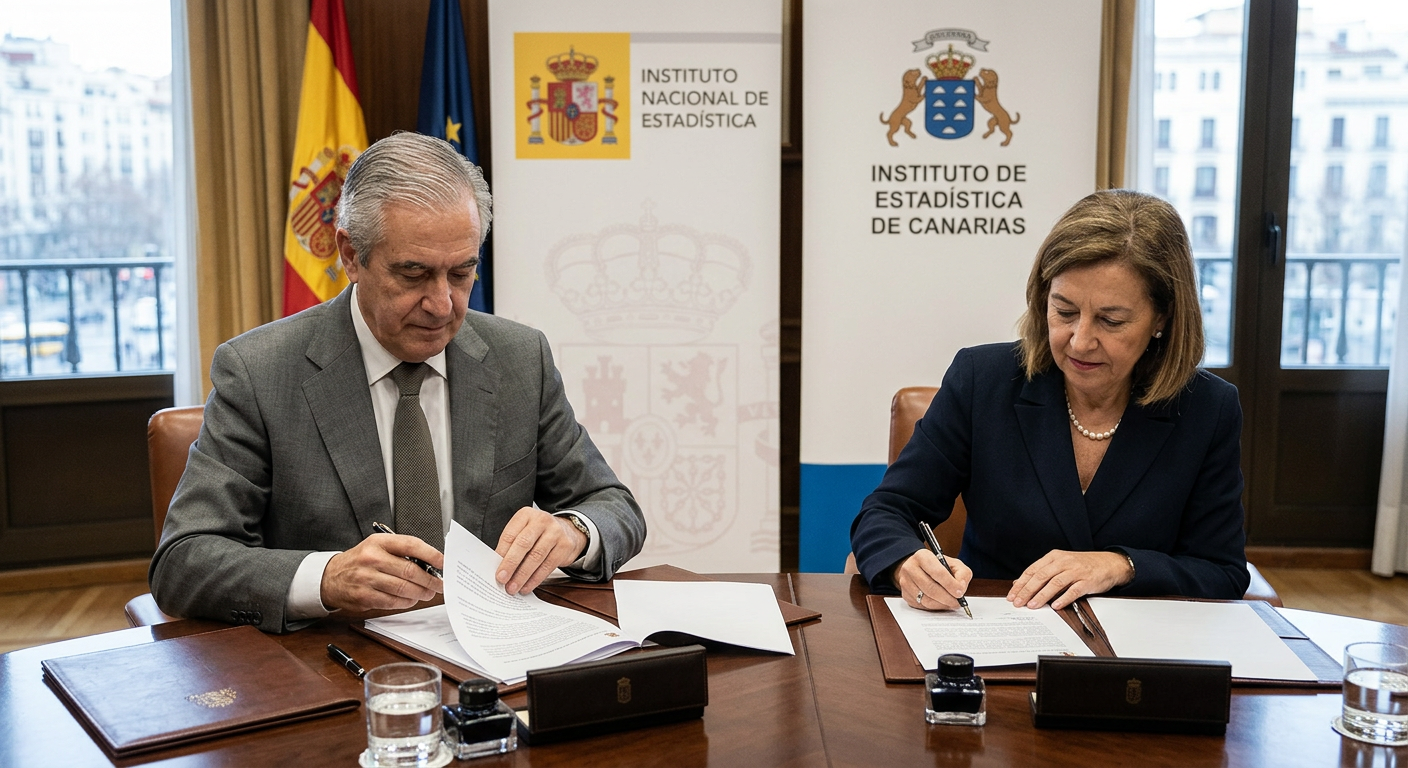 INE y el Instituto de Estadística de Canarias prorrogan convenio