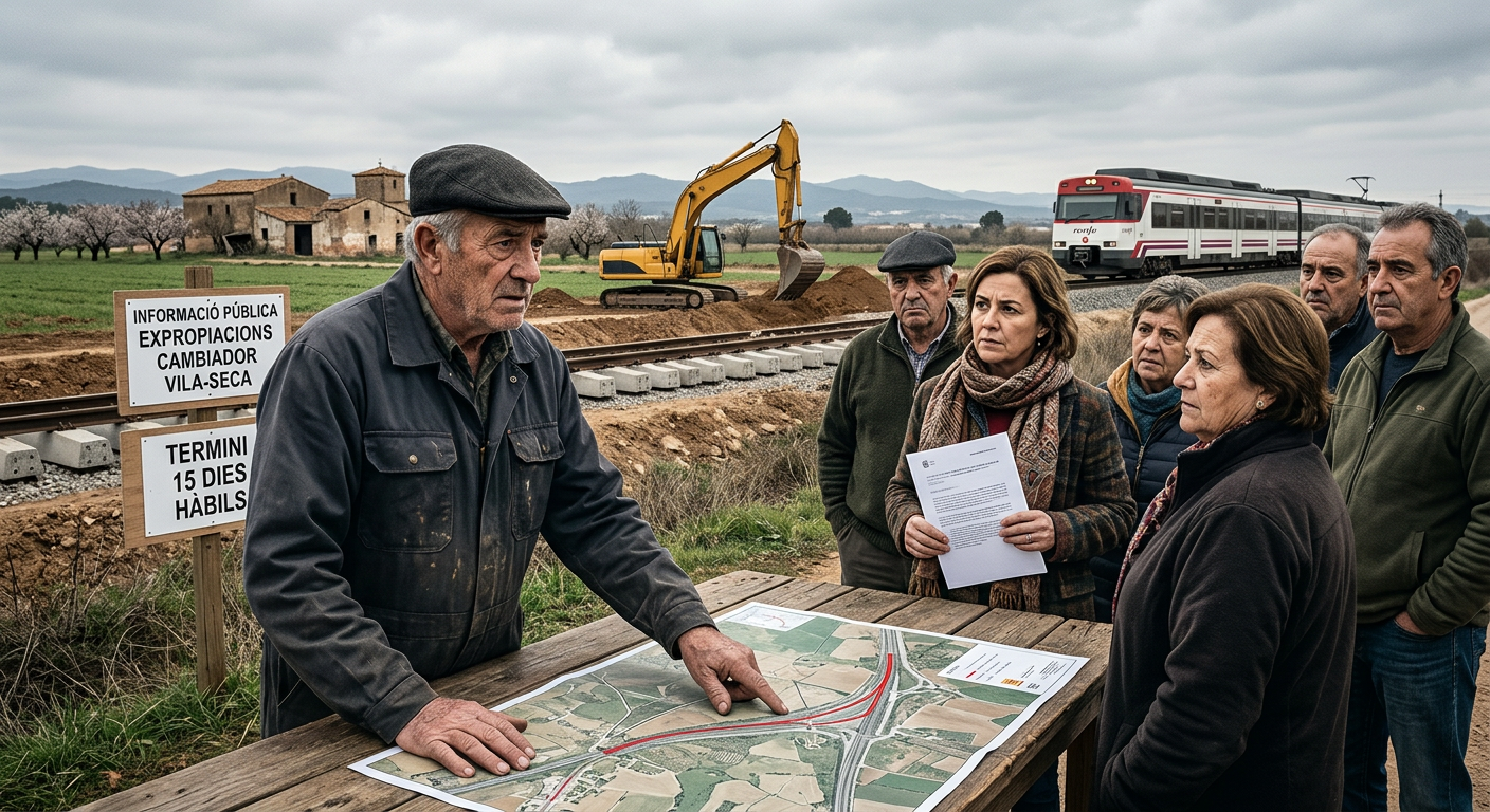 Expropiaciones en Vila-seca para cambiador de anchos ferroviario