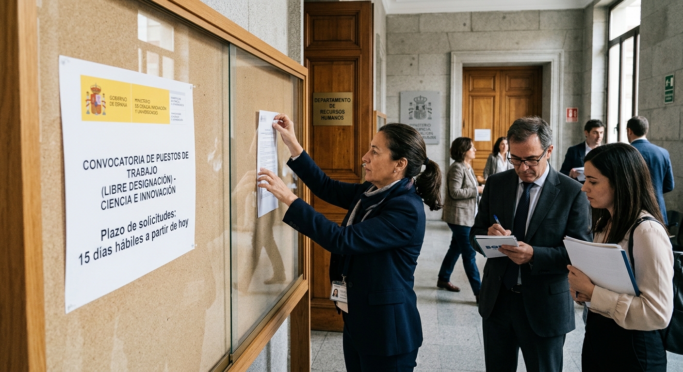 Nuevos puestos por libre designación en Ciencia e Innovación