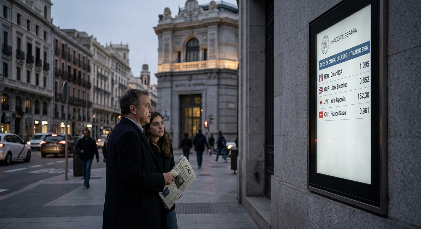 El Banco de España actualiza los tipos de cambio del euro