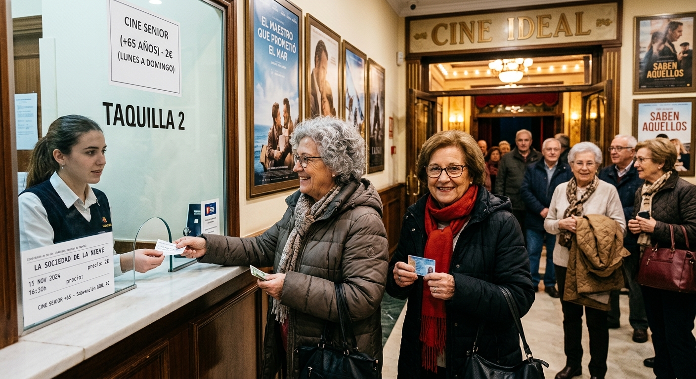 Más ayudas para que los mayores de 65 vuelvan al cine