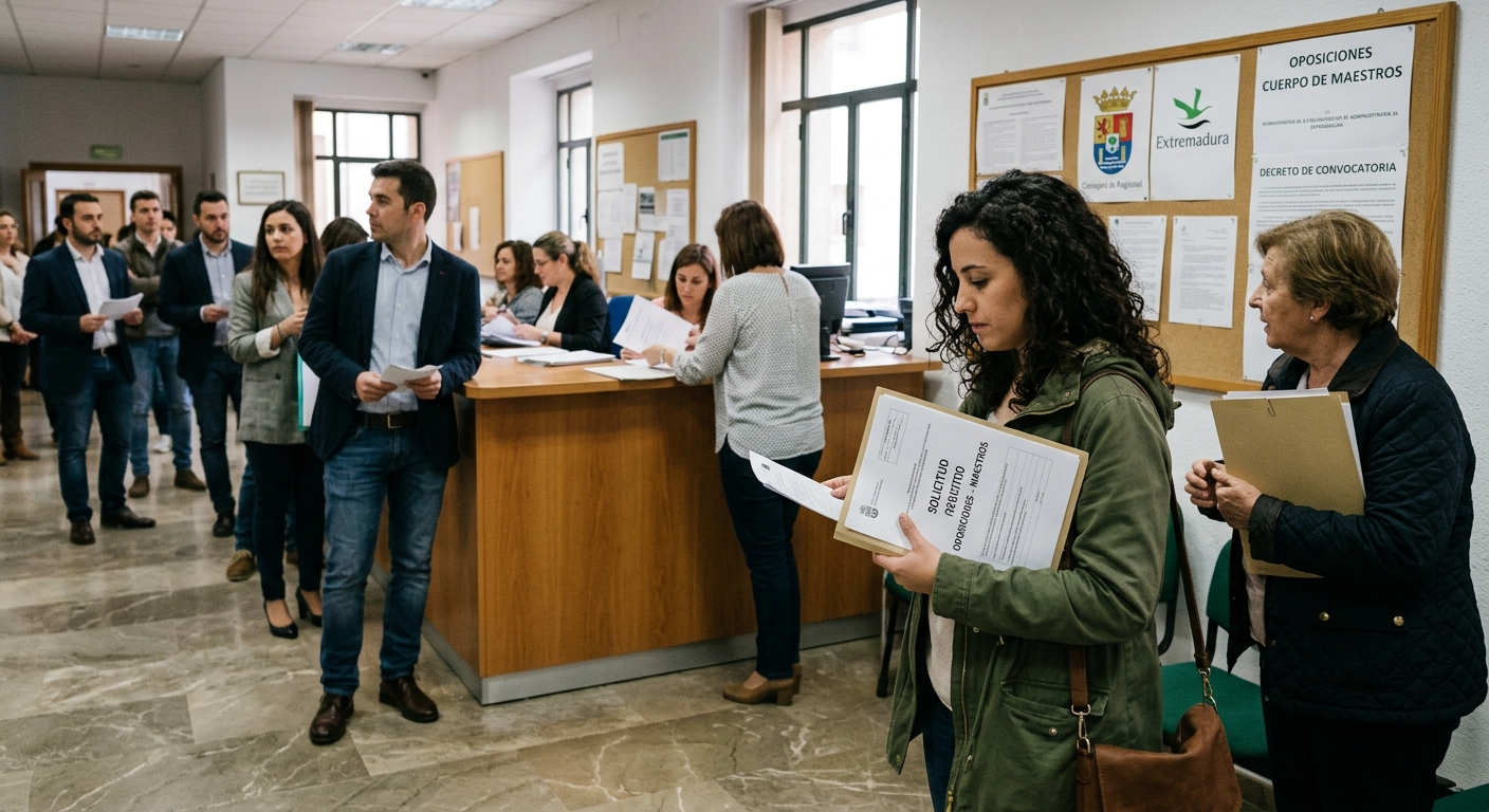 Extremadura convoca oposiciones para el Cuerpo de Maestros