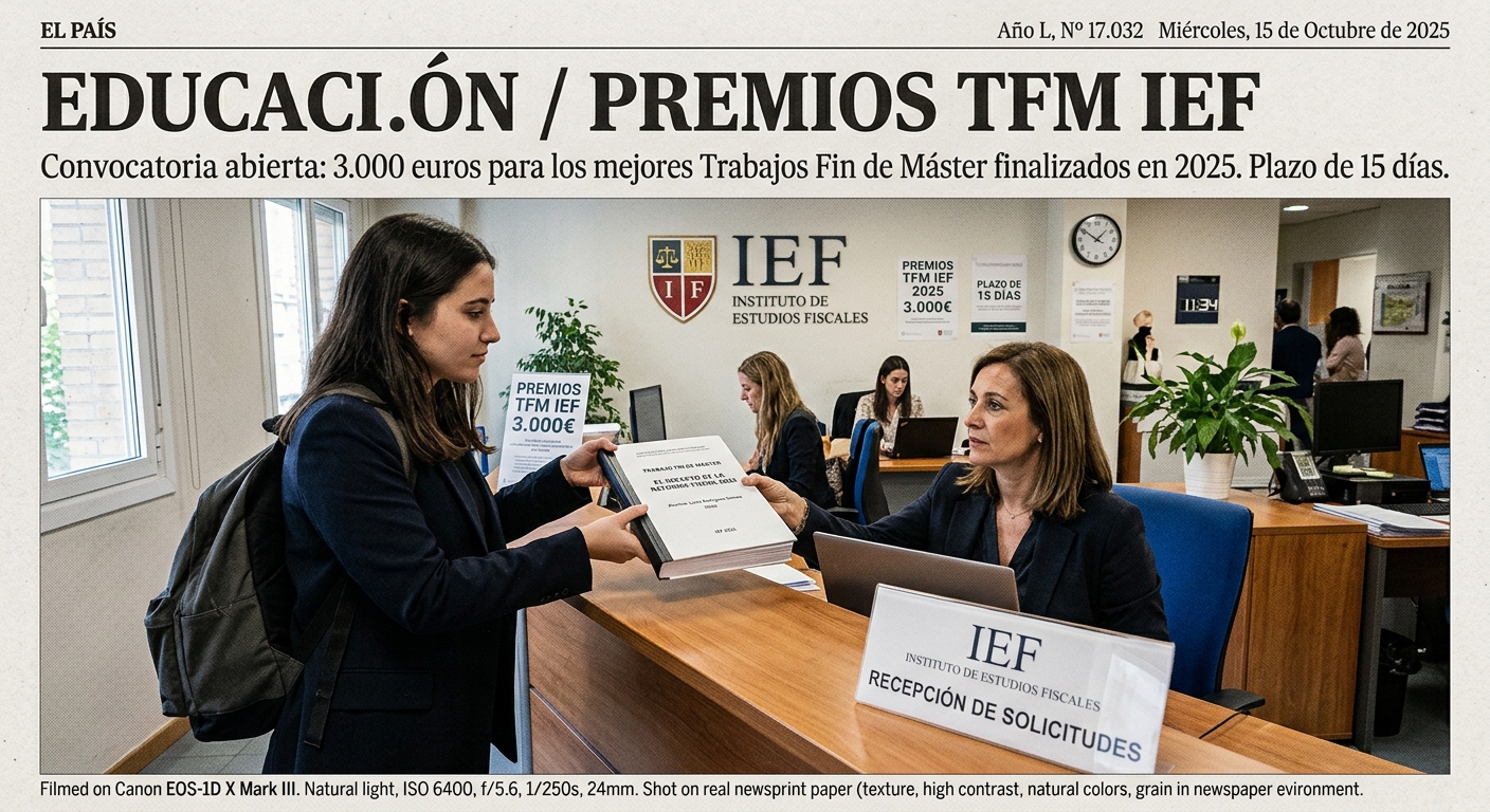 Premios a Trabajos Fin de Máster 2025: 3.000 euros en juego