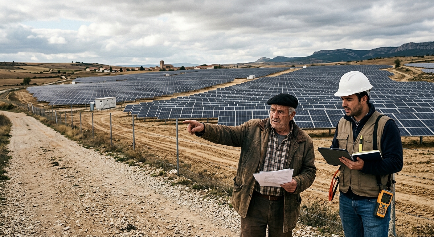 Planta fotovoltaica en Burgos: expropiaciones en curso