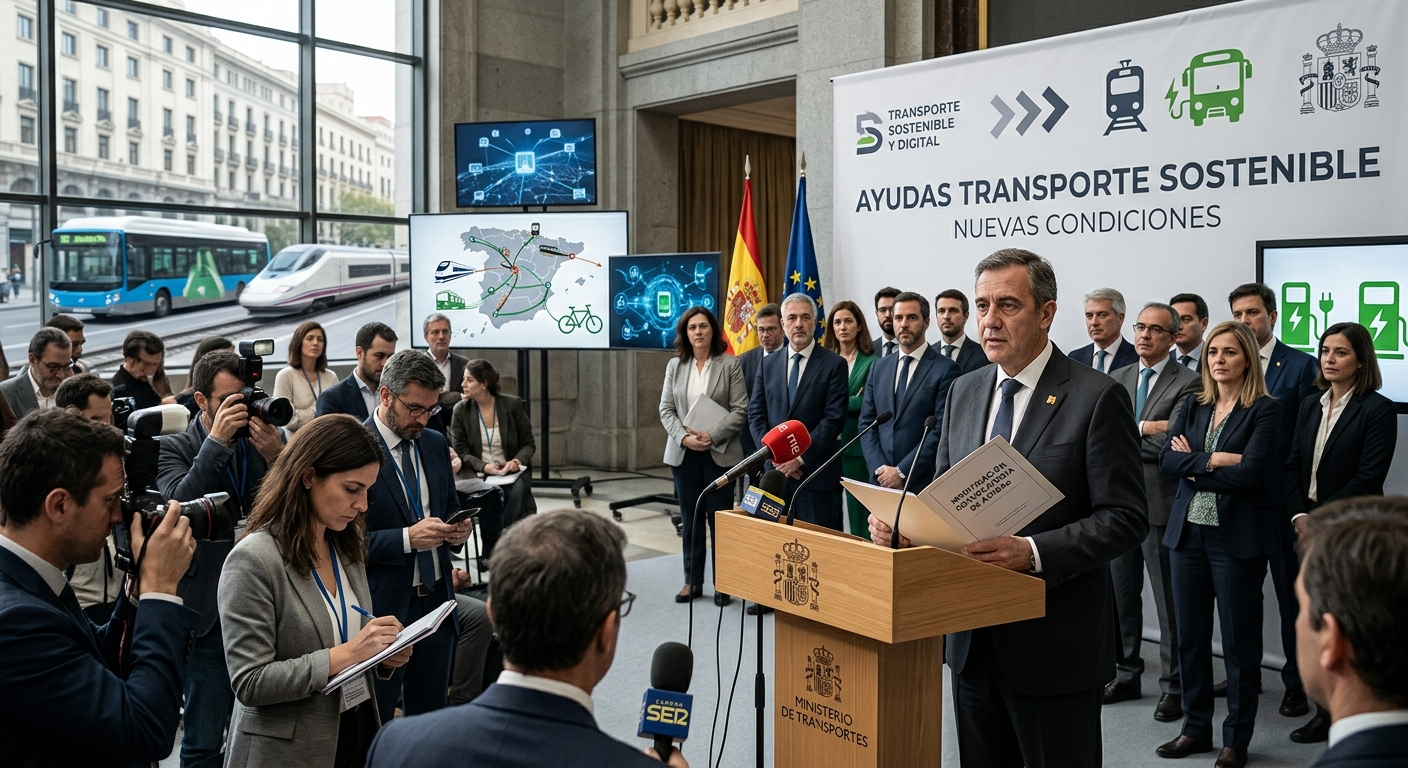 Modificación de ayudas al transporte sostenible y digital