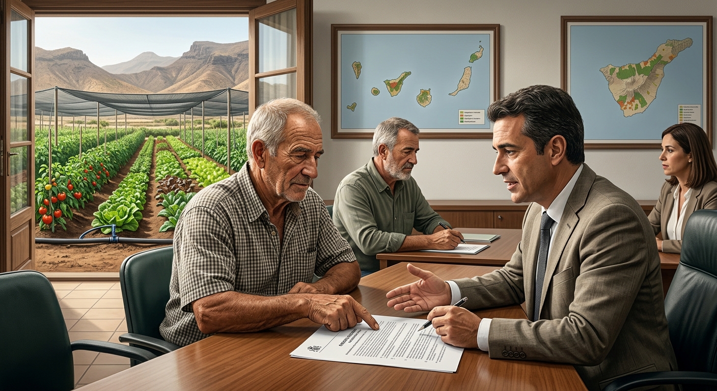 Canarias asegura sus explotaciones hortícolas frente a imprevistos