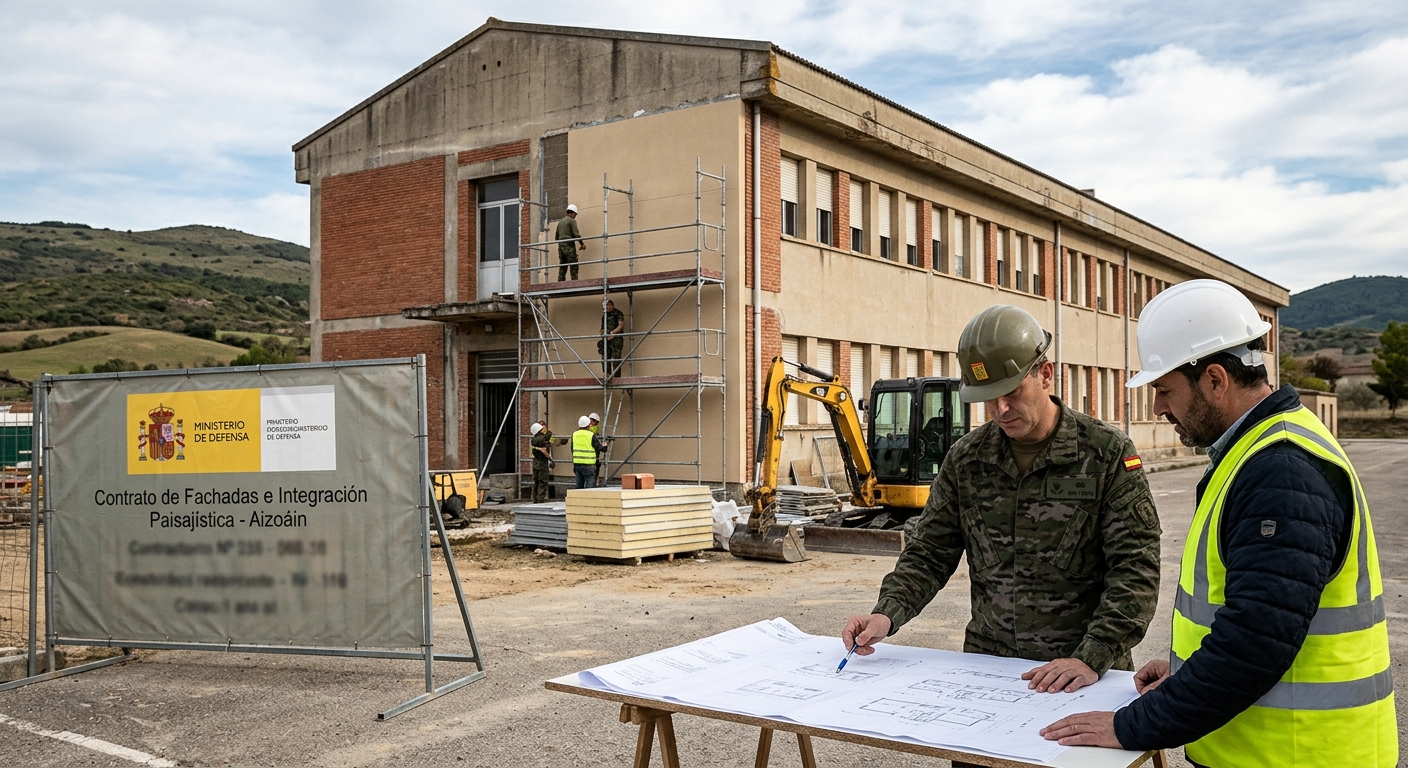 Contrato para nuevas fachadas en Aizoain, Navarra