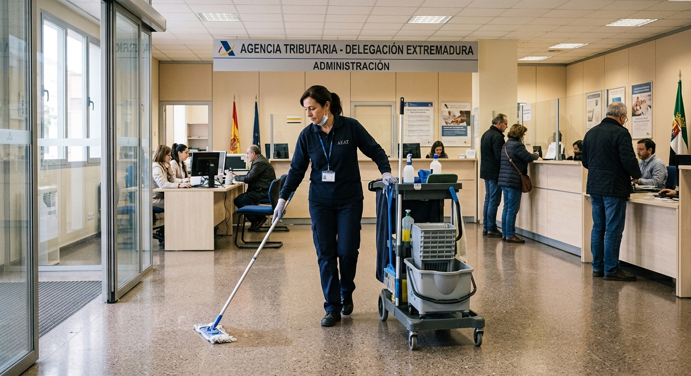 La AEAT contrata servicios higiénico-sanitarios en Extremadura