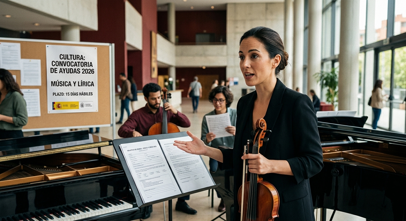 Ayudas a la música y la lírica 2026: Cultura abre convocatoria