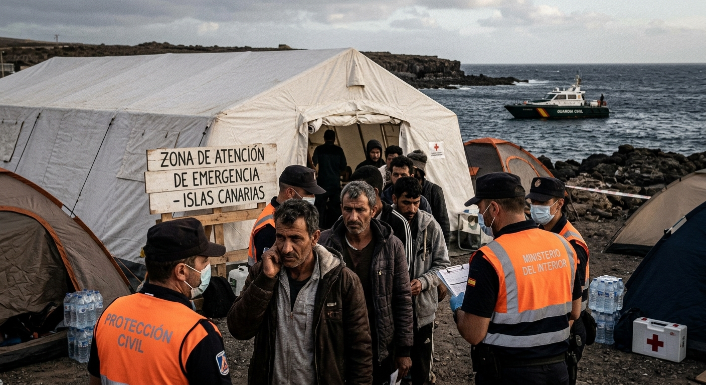 Emergencia en Canarias para atender la llegada de inmigrantes
