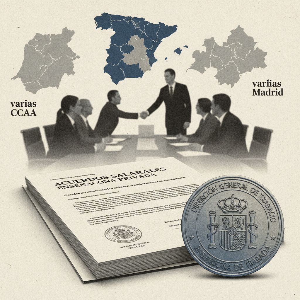 Acuerdos salariales para la enseñanza privada