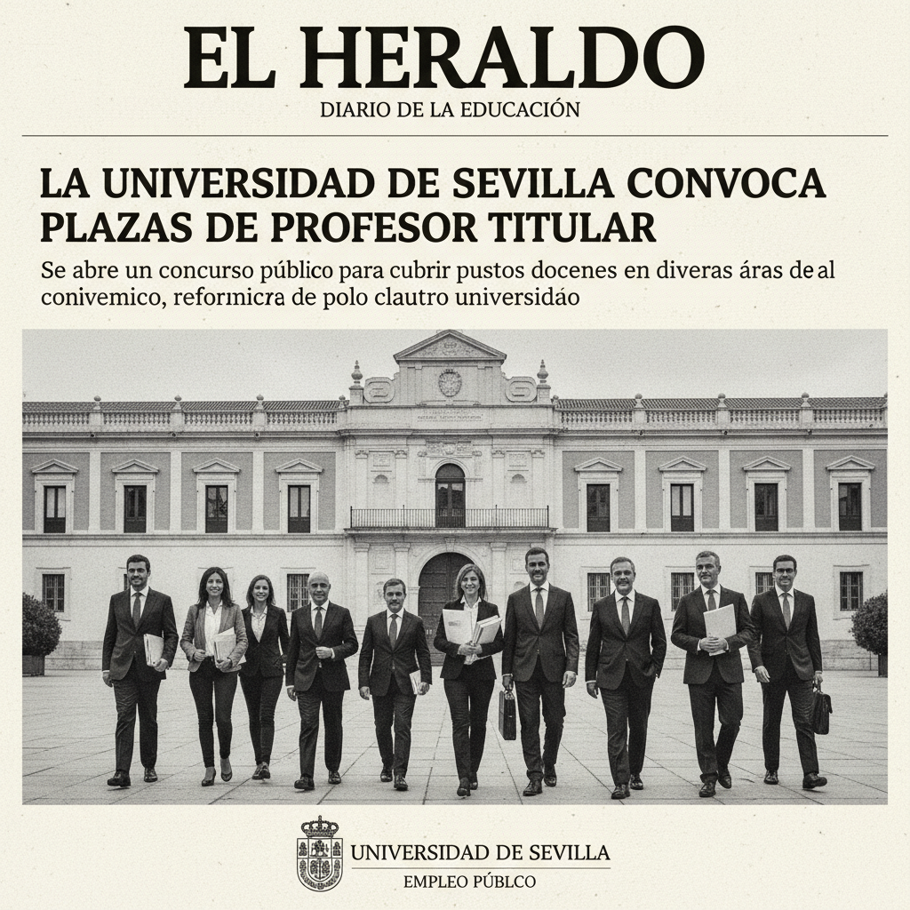 La Universidad de Sevilla convoca plazas de profesor titular