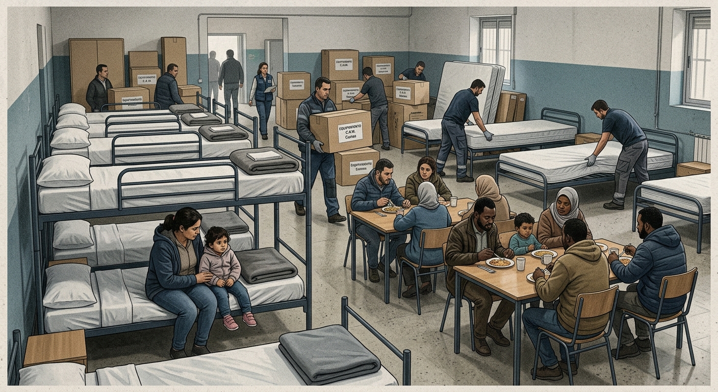 Licitación para equipar centros de acogida de migrantes