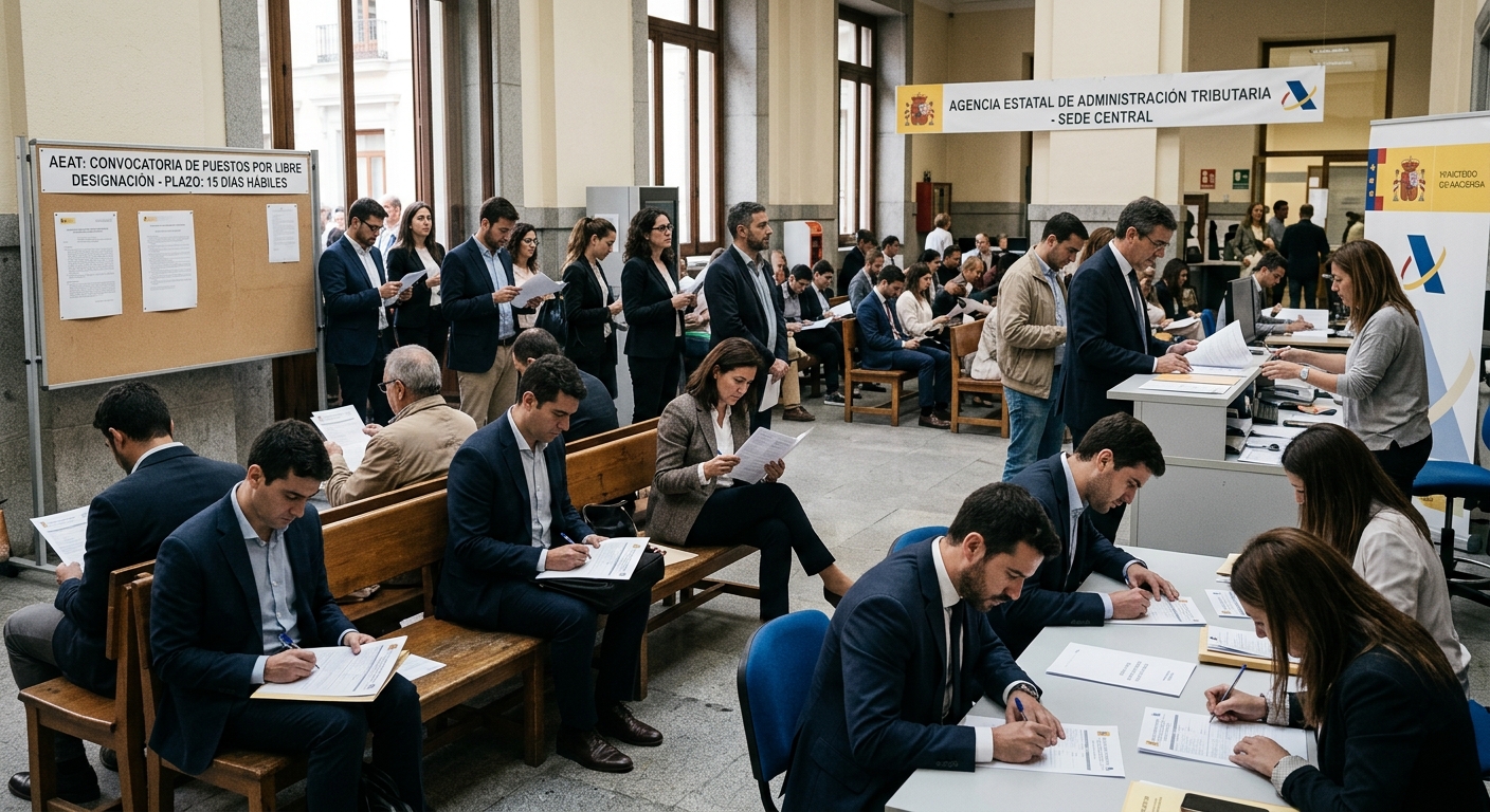 La AEAT convoca puestos por libre designación
