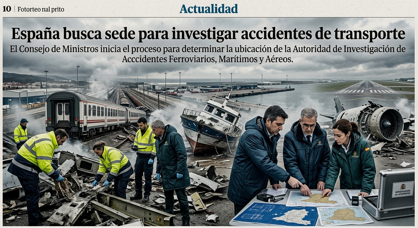 España busca sede para investigar accidentes de transporte