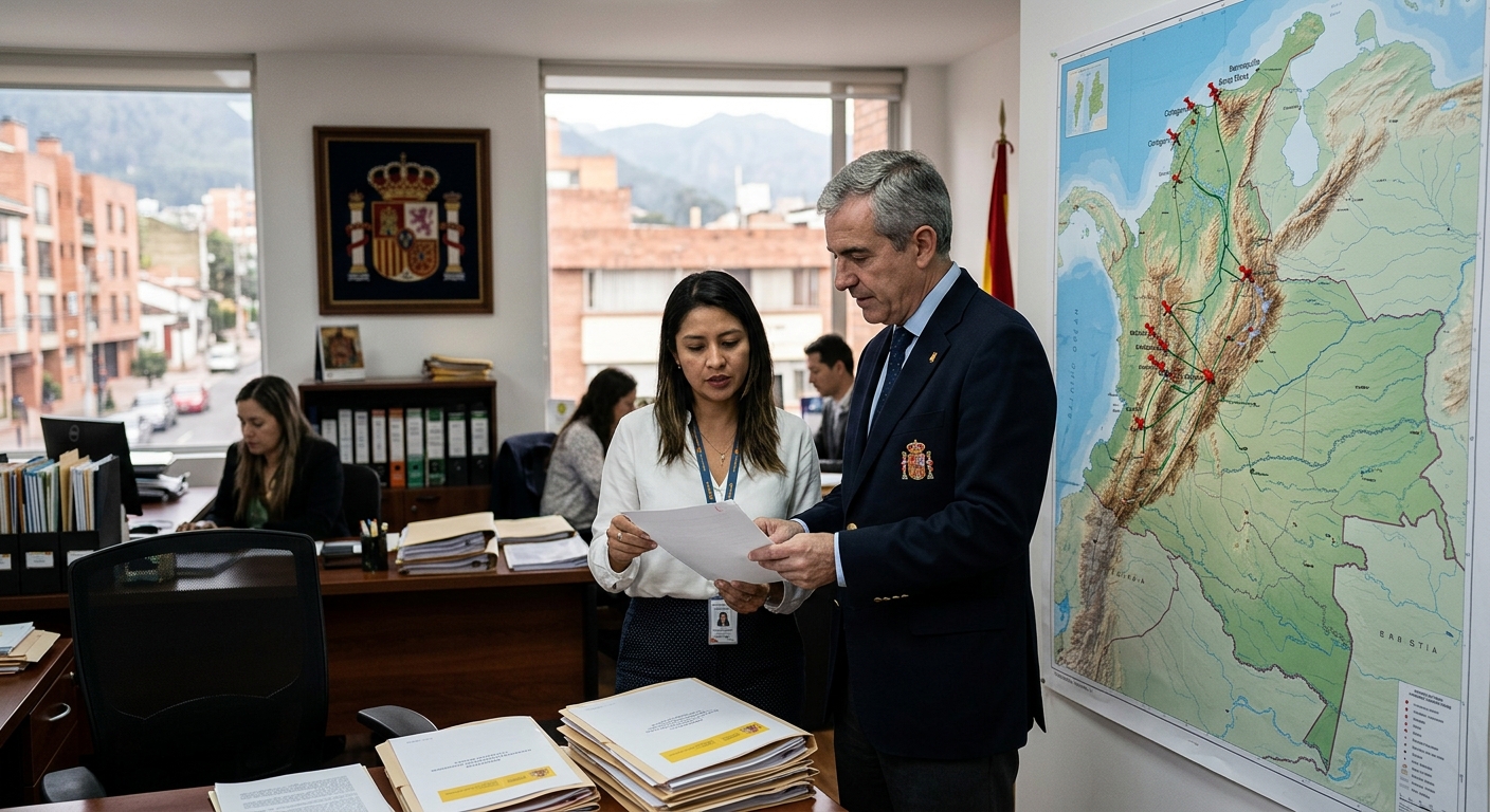 España reorganiza su presencia consular en Colombia