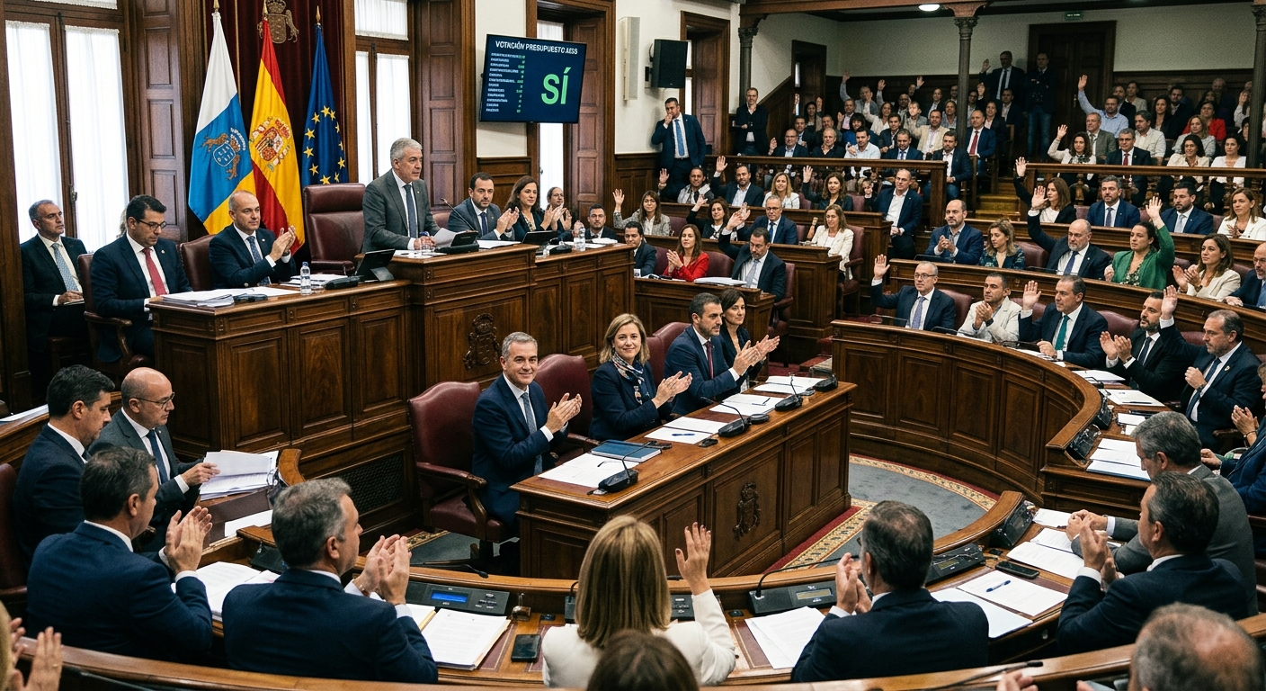 Canarias aprueba un presupuesto récord de 12.491 millones