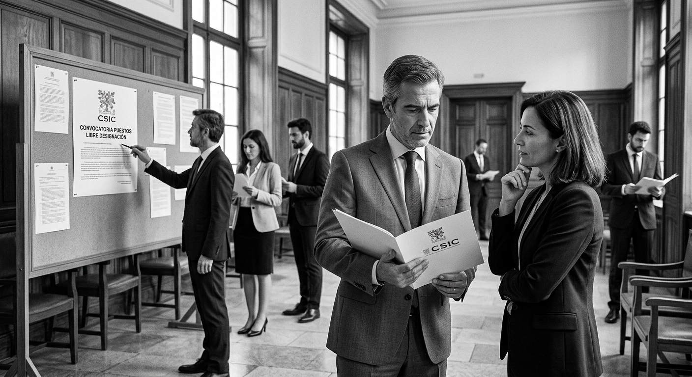 El CSIC convoca puestos por libre designación