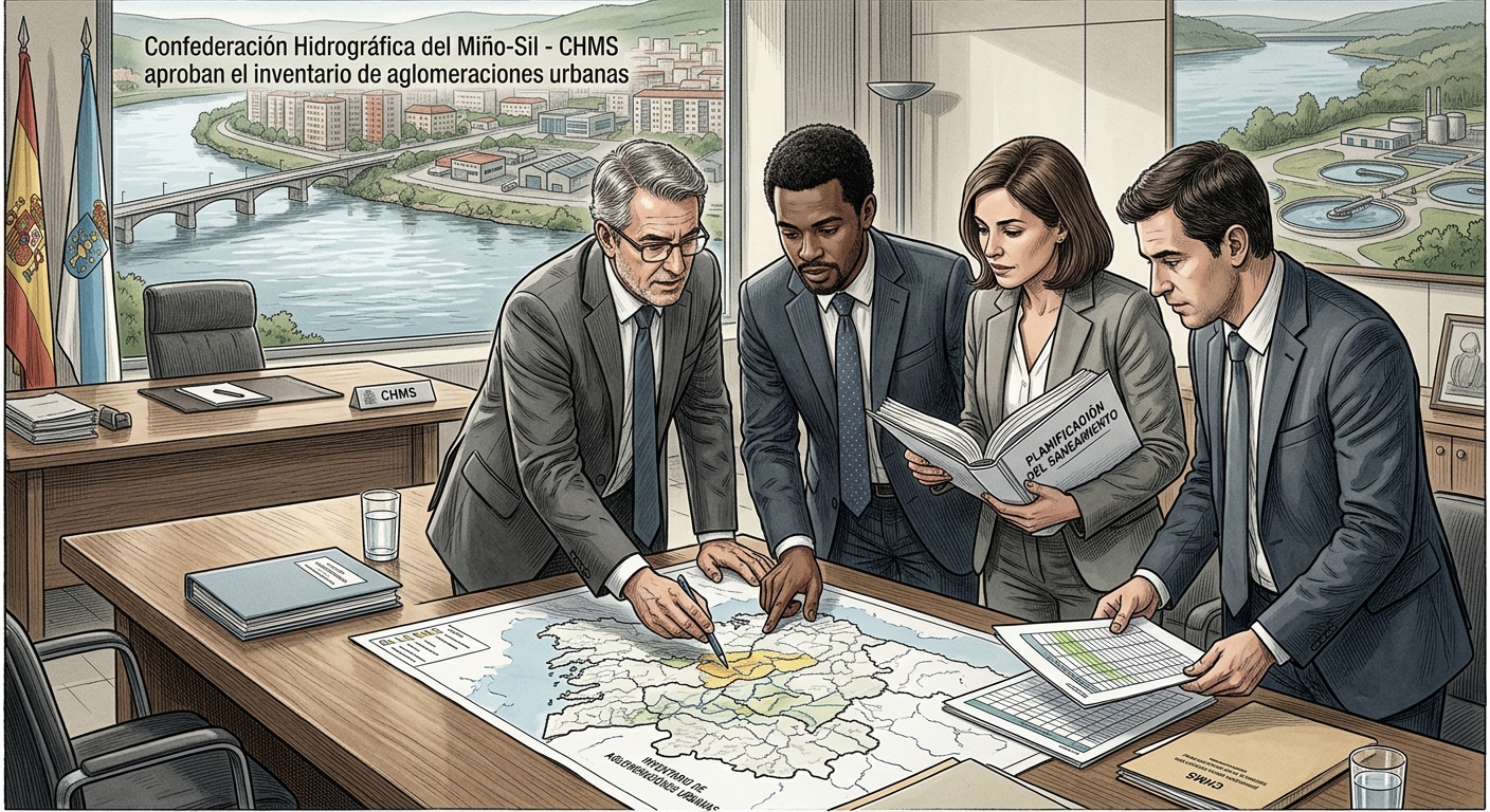 El Miño-Sil aprueba el inventario de aglomeraciones urbanas