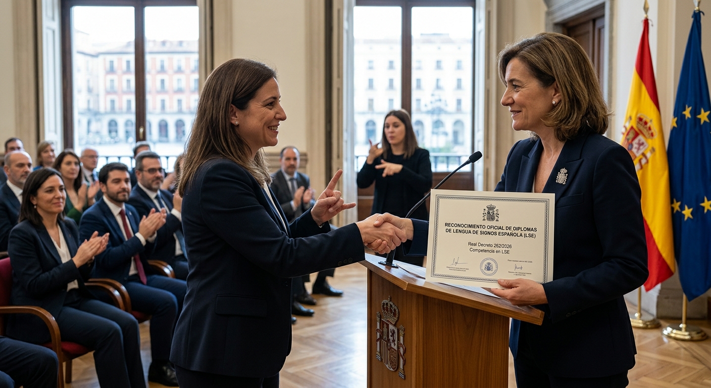 España reconoce oficialmente los Diplomas de Lengua de Signos Española