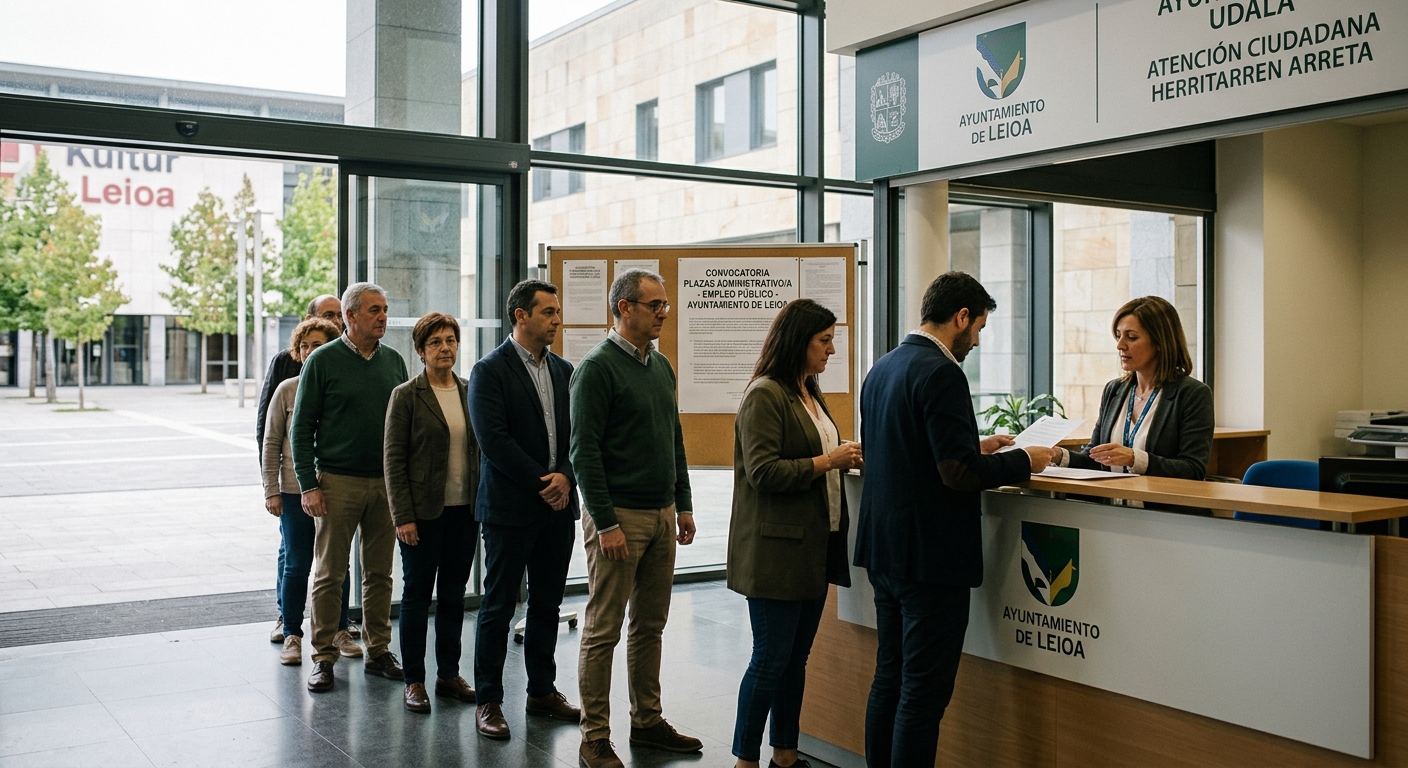 Leioa busca administrativos: nuevas plazas en el ayuntamiento