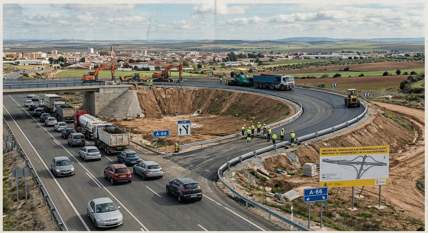 Luz verde a la mejora de la A-66 en Almendralejo para agilizar el tráfico