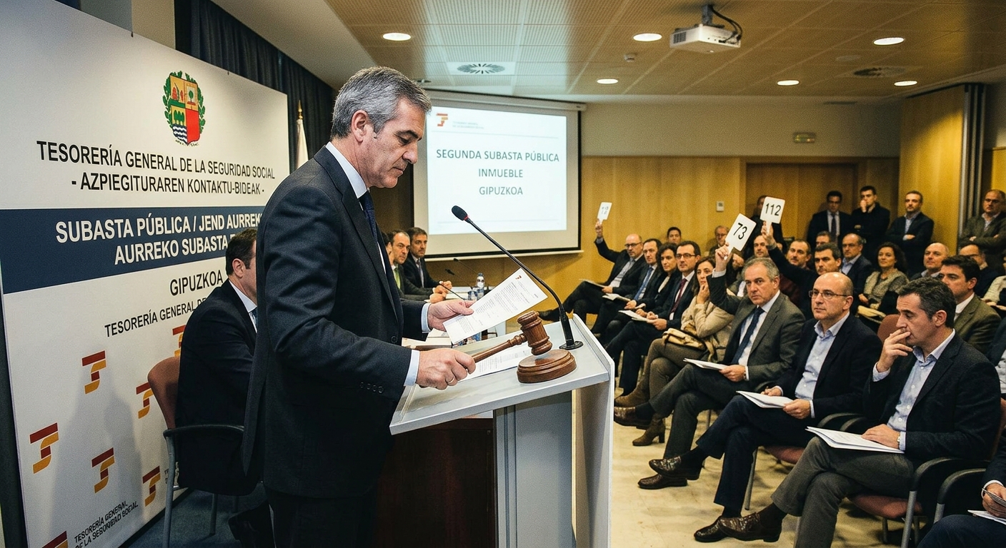 Subasta pública de inmueble de la Seguridad Social en Gipuzkoa