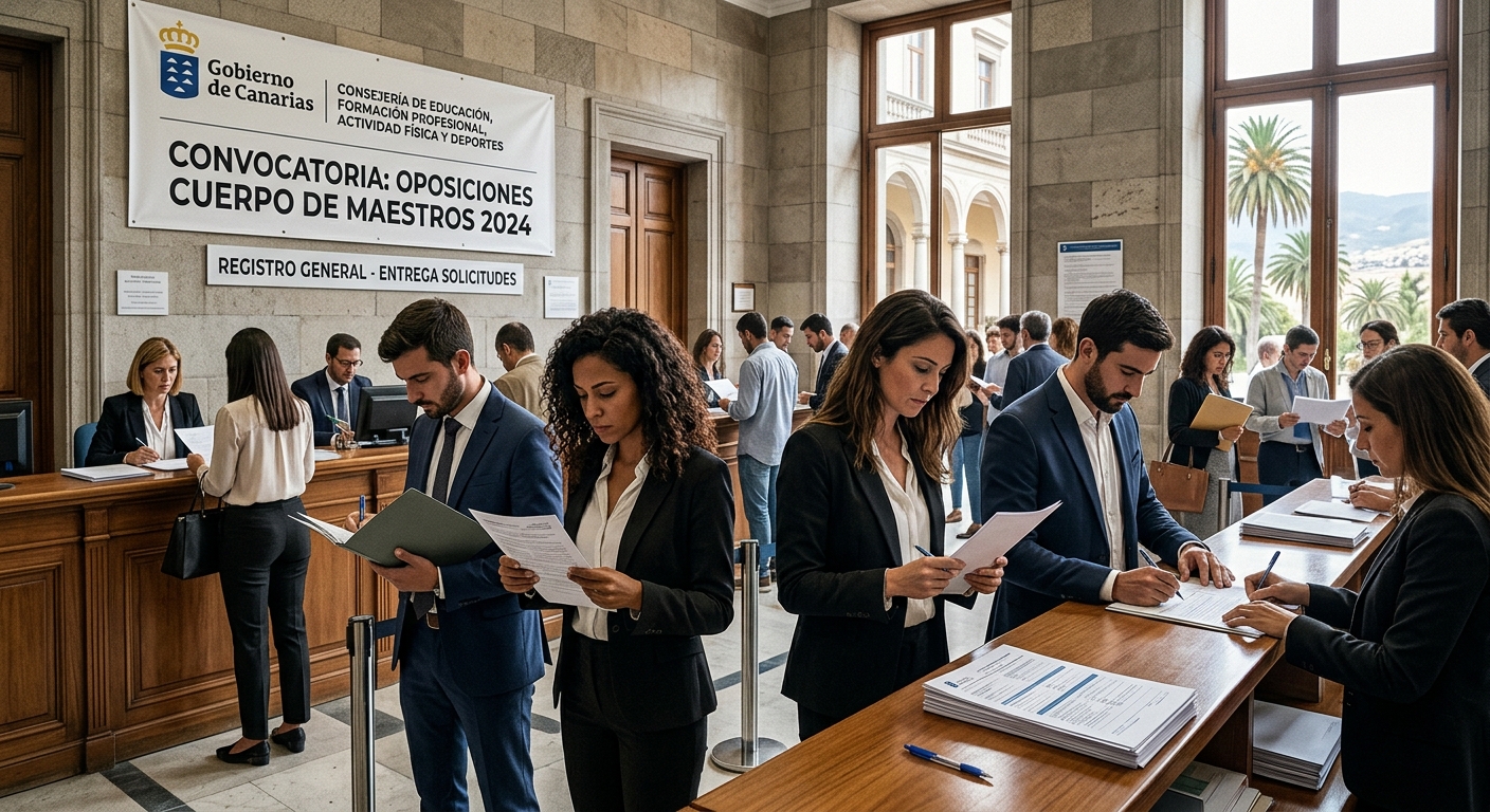 Canarias convoca oposiciones para el Cuerpo de Maestros