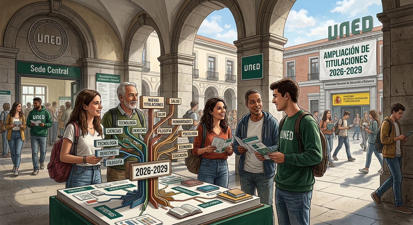 La UNED amplía su oferta de titulaciones universitarias