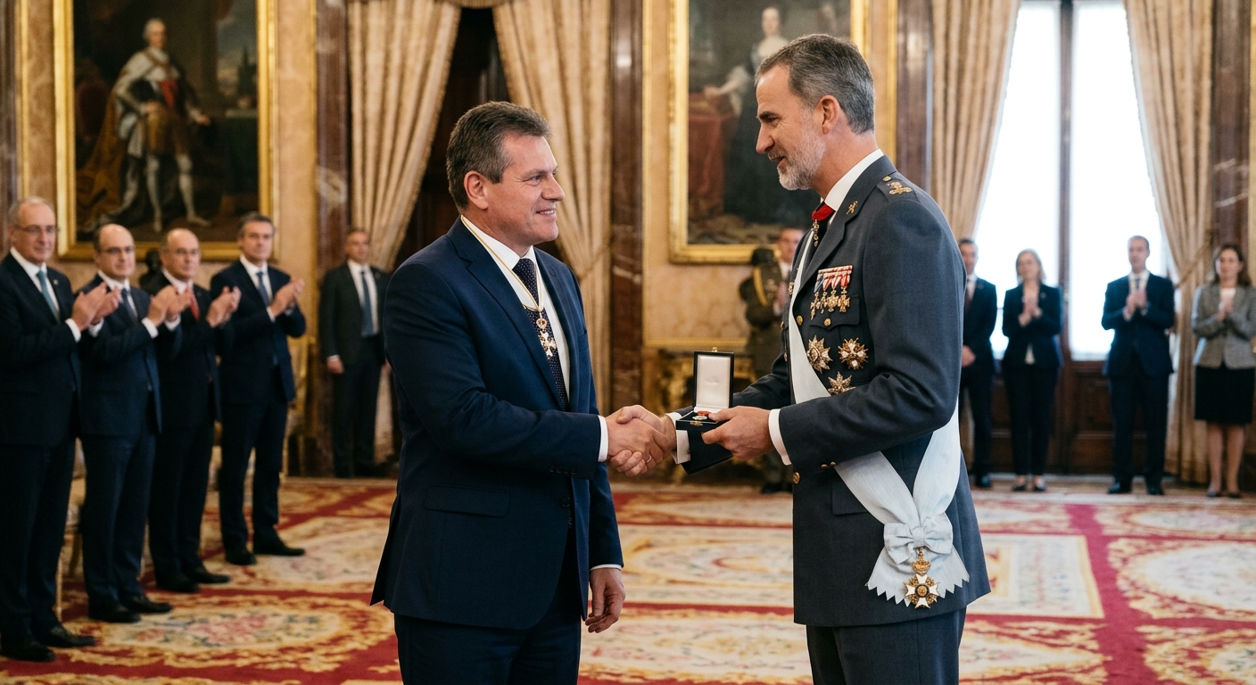 Maroš Šefčovič recibe la Gran Cruz de la Orden del Mérito Civil