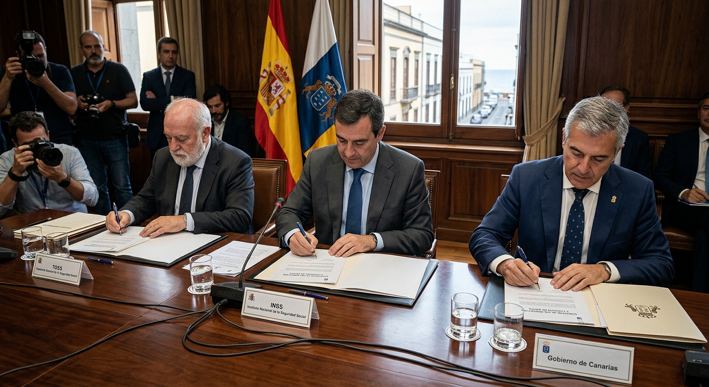 Canarias y Seguridad Social comparten datos de afiliación