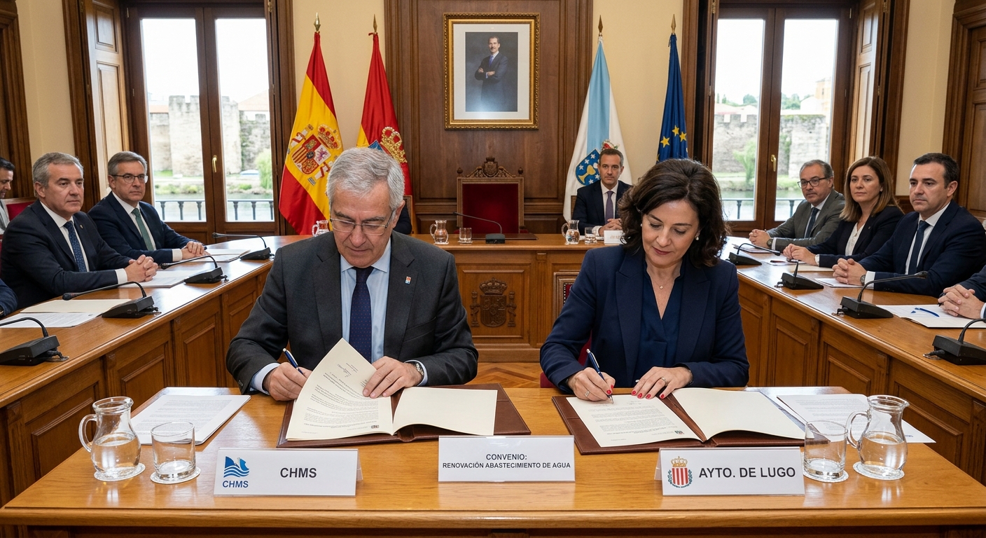 Lugo renueva su saneamiento con apoyo del Miño-Sil