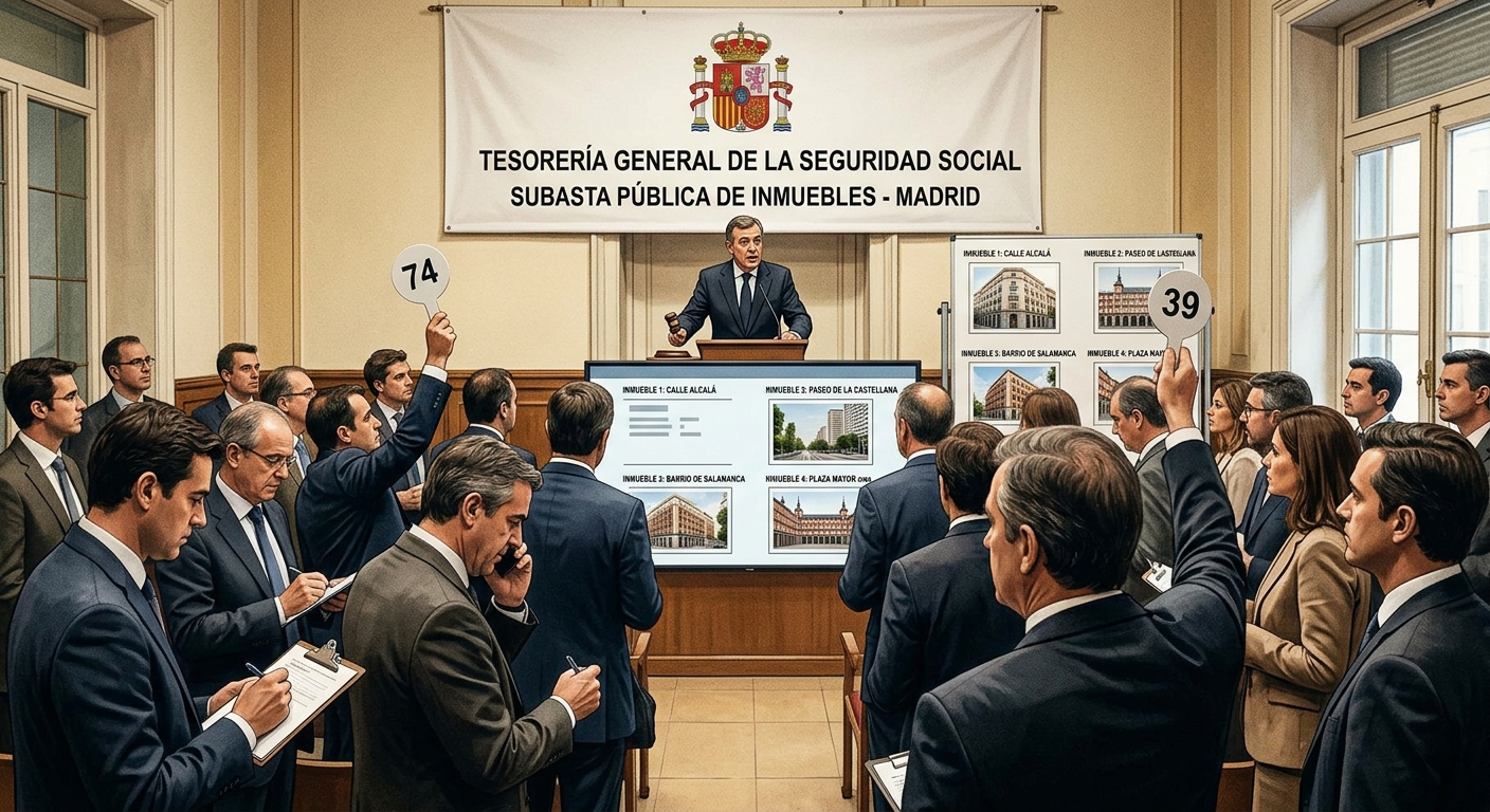 La Seguridad Social subasta inmuebles en Madrid