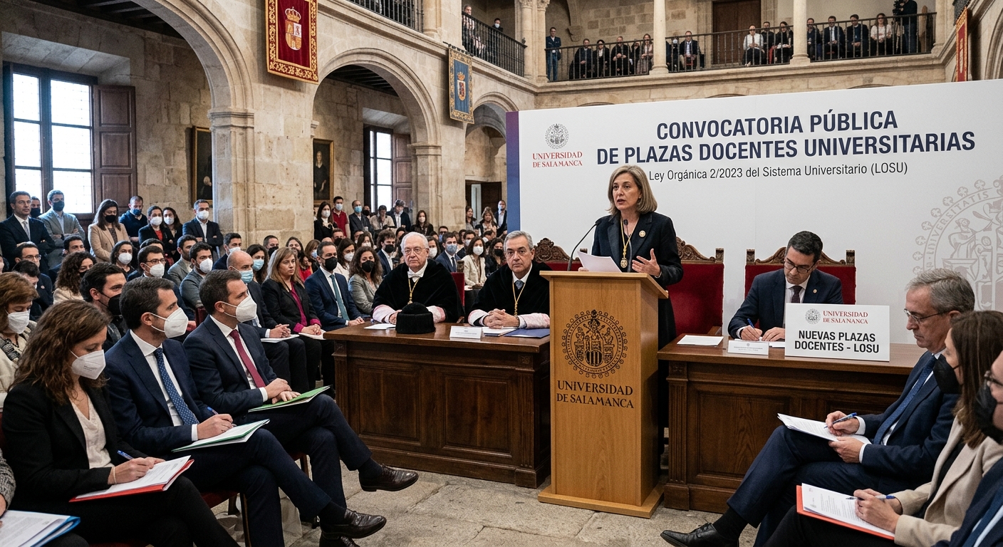 Más plazas docentes en Salamanca bajo la LOSU